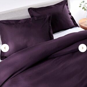 Peach Skin Sheets Duvet Cover & 2 Shams (King)